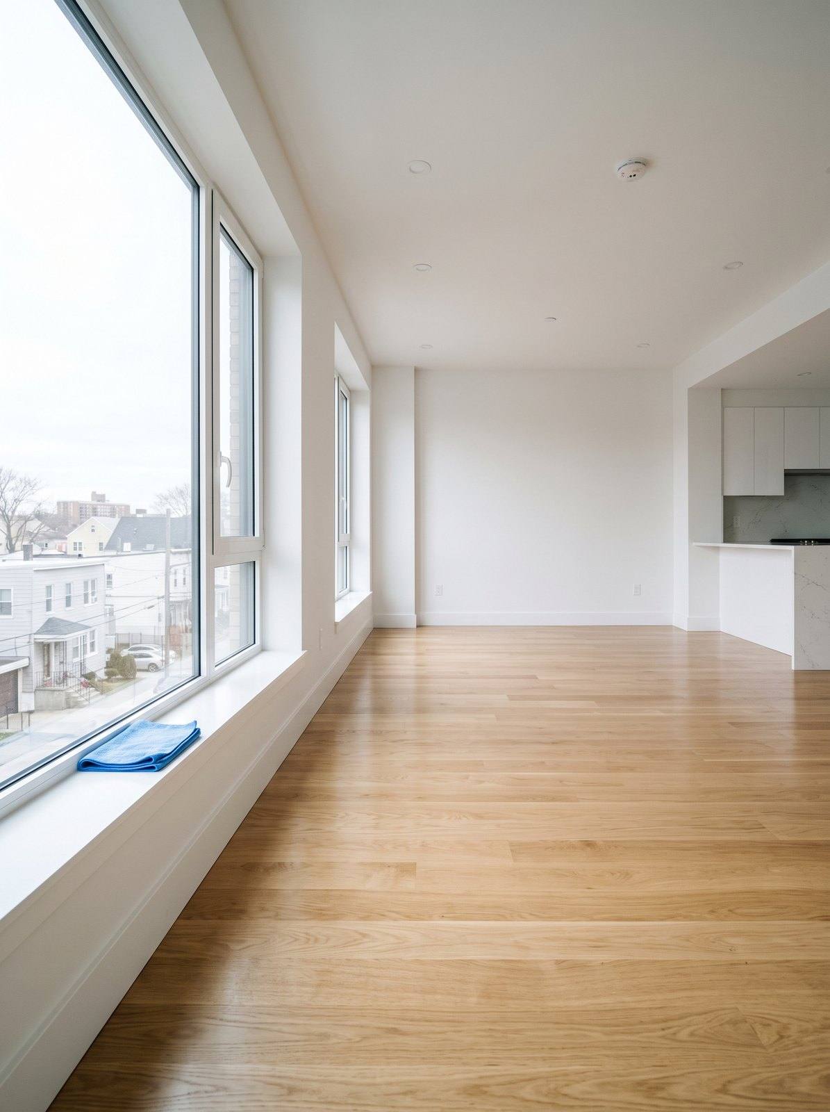 Apartament renovat, gol și curat, cu parchet lucios și geamuri fără praf